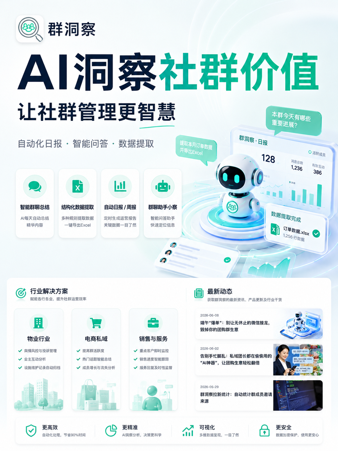 群洞察:用 AI 自动总结群聊、提取数据并生成社群报告